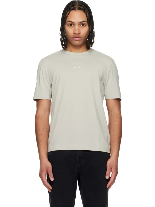BOSS BOSS ストレッチコットン コントラストロゴ Tシャツの商品画像