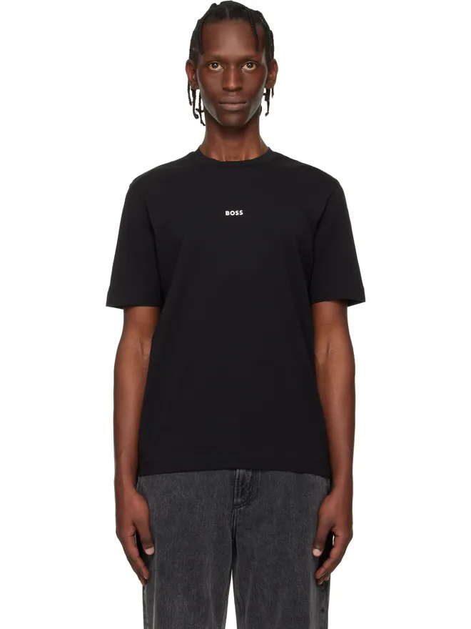 BOSS BOSS コントラストロゴ ストレッチコットン Tシャツの商品画像
