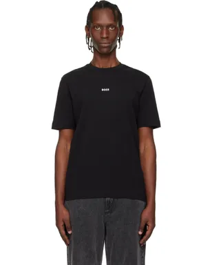 BOSS コントラストロゴ ストレッチコットン Tシャツ - サムネイル1