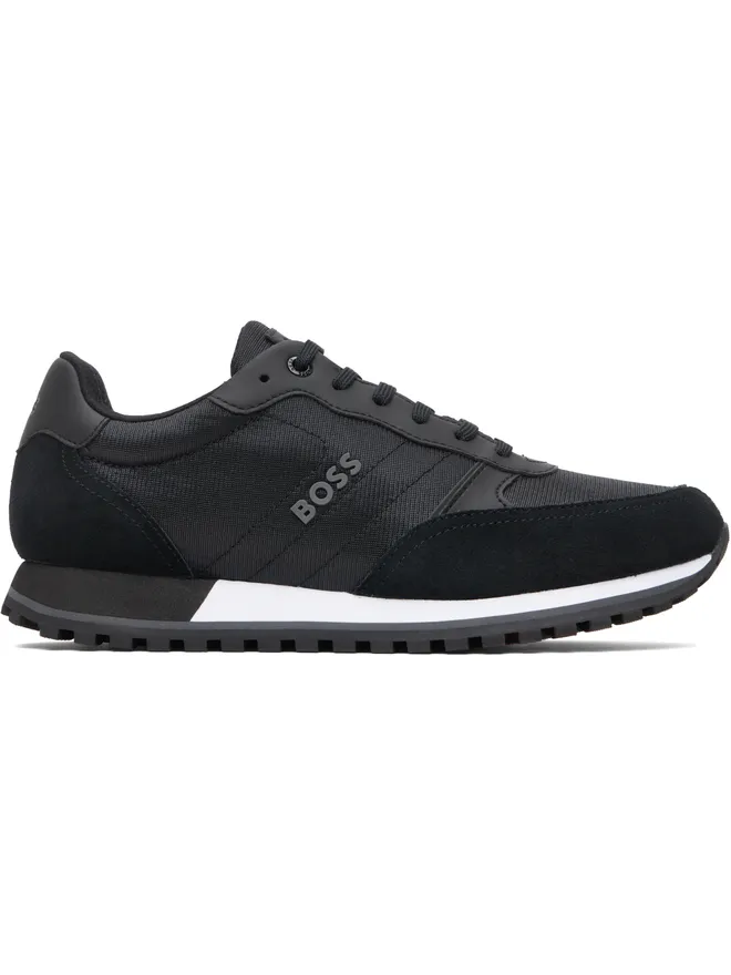 BOSS BOSS Runner-Inspired Faux-Leather Trim スニーカーの商品画像