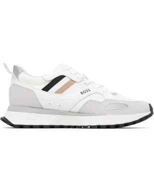 BOSS Mixed-Material レザー＆メッシュ スニーカー - サムネイル1