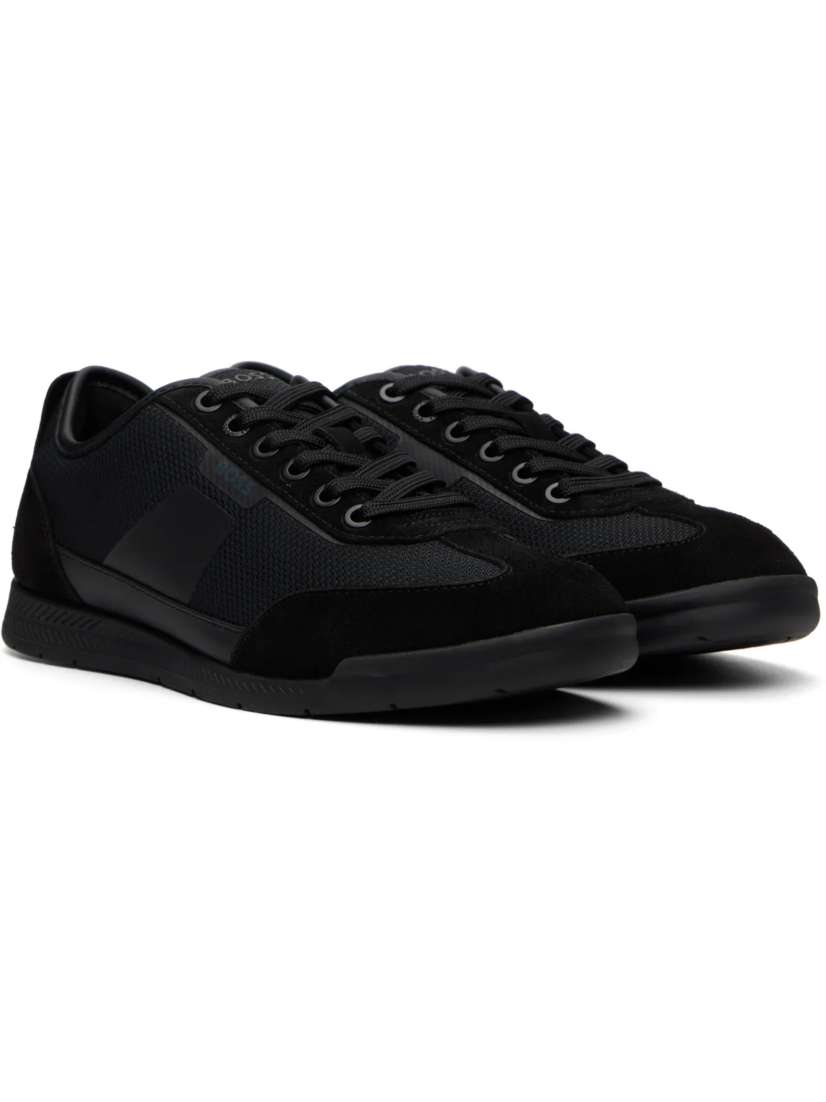 BOSS Ridged Outsole Mixed-Material スニーカー - 画像4