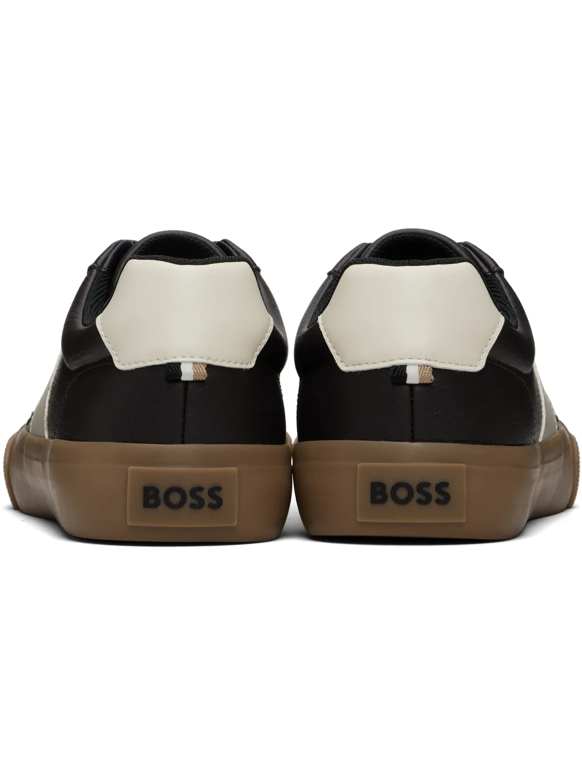 BOSS Stripe Logo レザースニーカー - 画像2