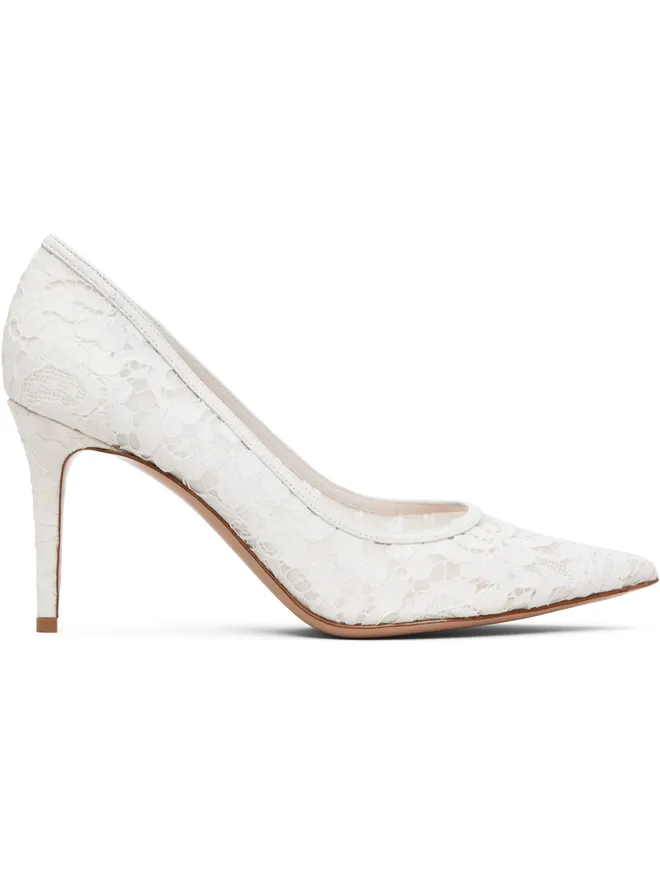 Gianvito Rossi Gianvito Rossi ホワイト Claudia 85 ヒールの商品画像