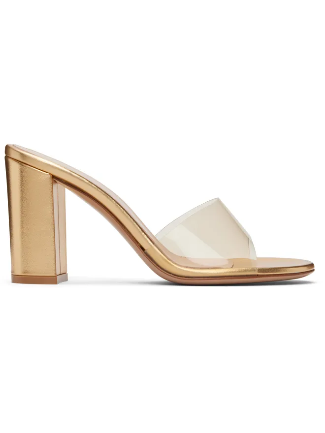 Gianvito Rossi Gianvito Rossi Glass ブロックヒール ヒールサンダルの商品画像