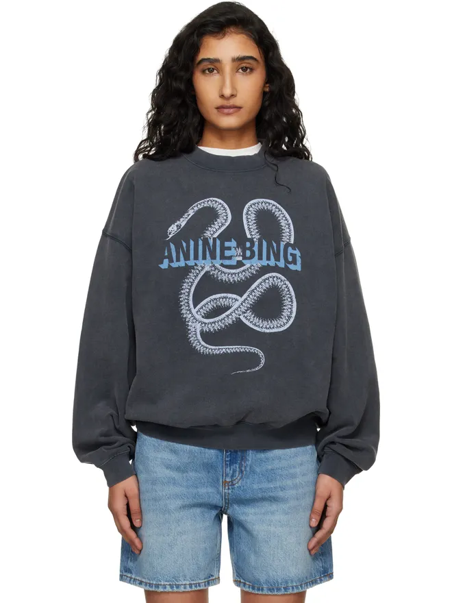 ANINE BING ANINE BING Harvey Crew Snake スウェットシャツの商品画像