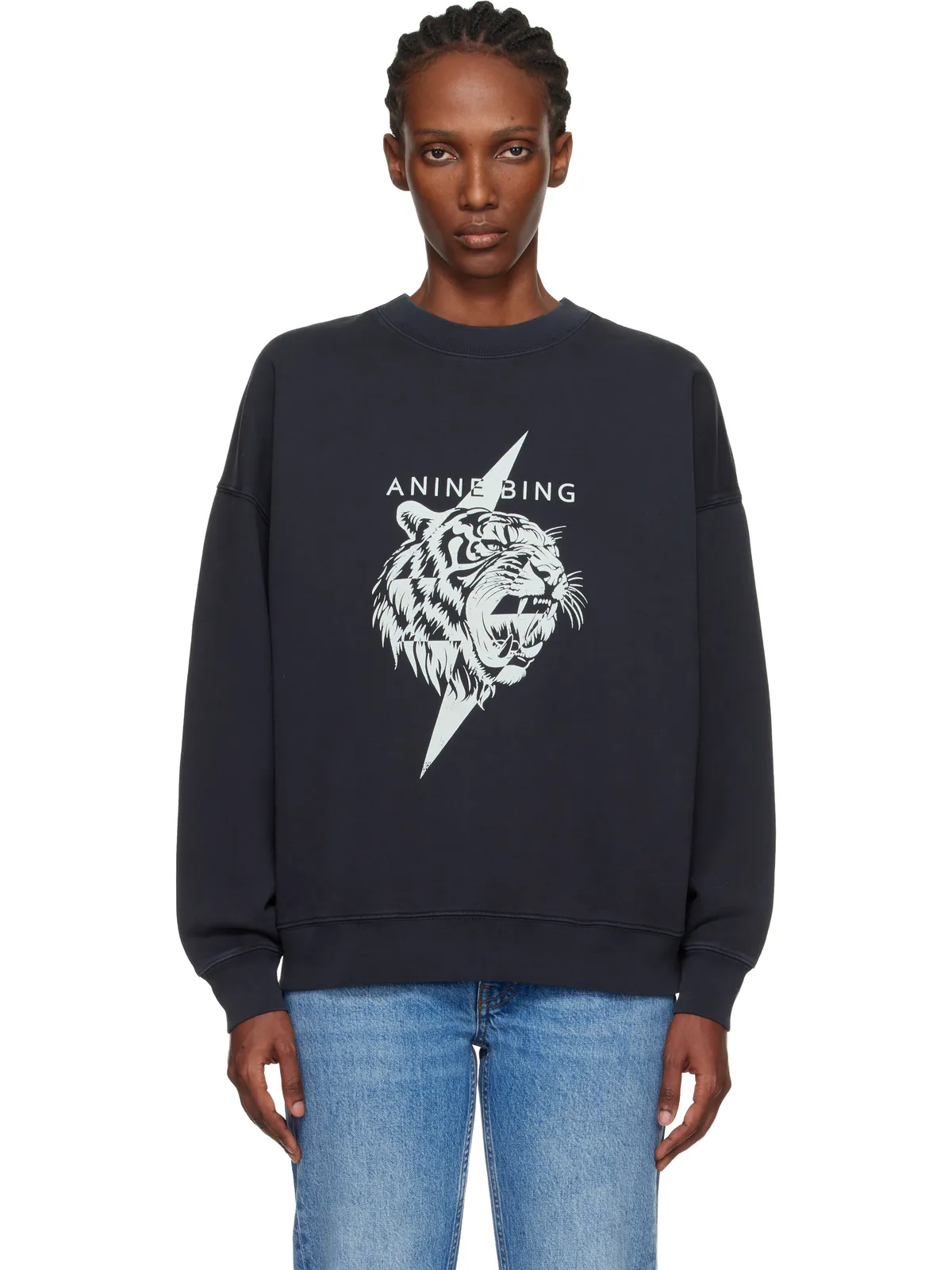 ANINE BING Miles Tiger スウェットシャツ - 画像1