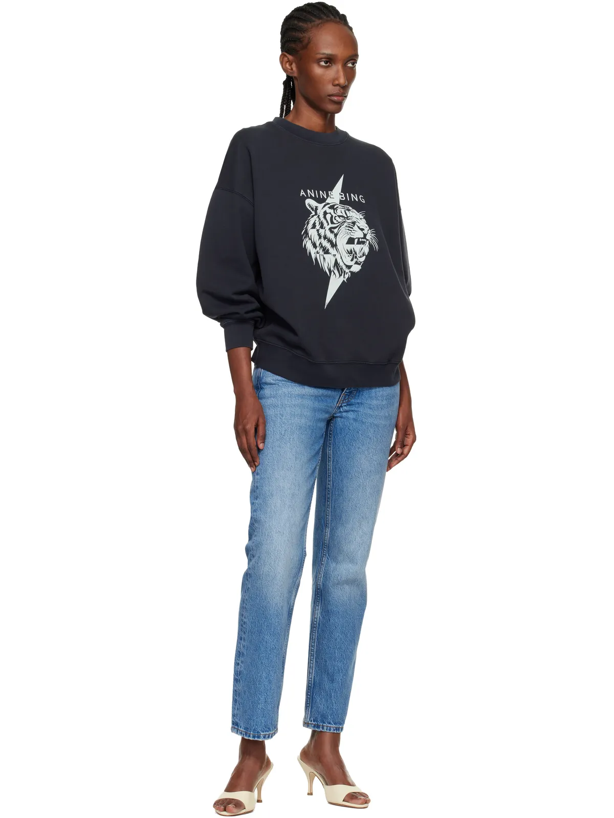 ANINE BING Miles Tiger スウェットシャツ - 画像4