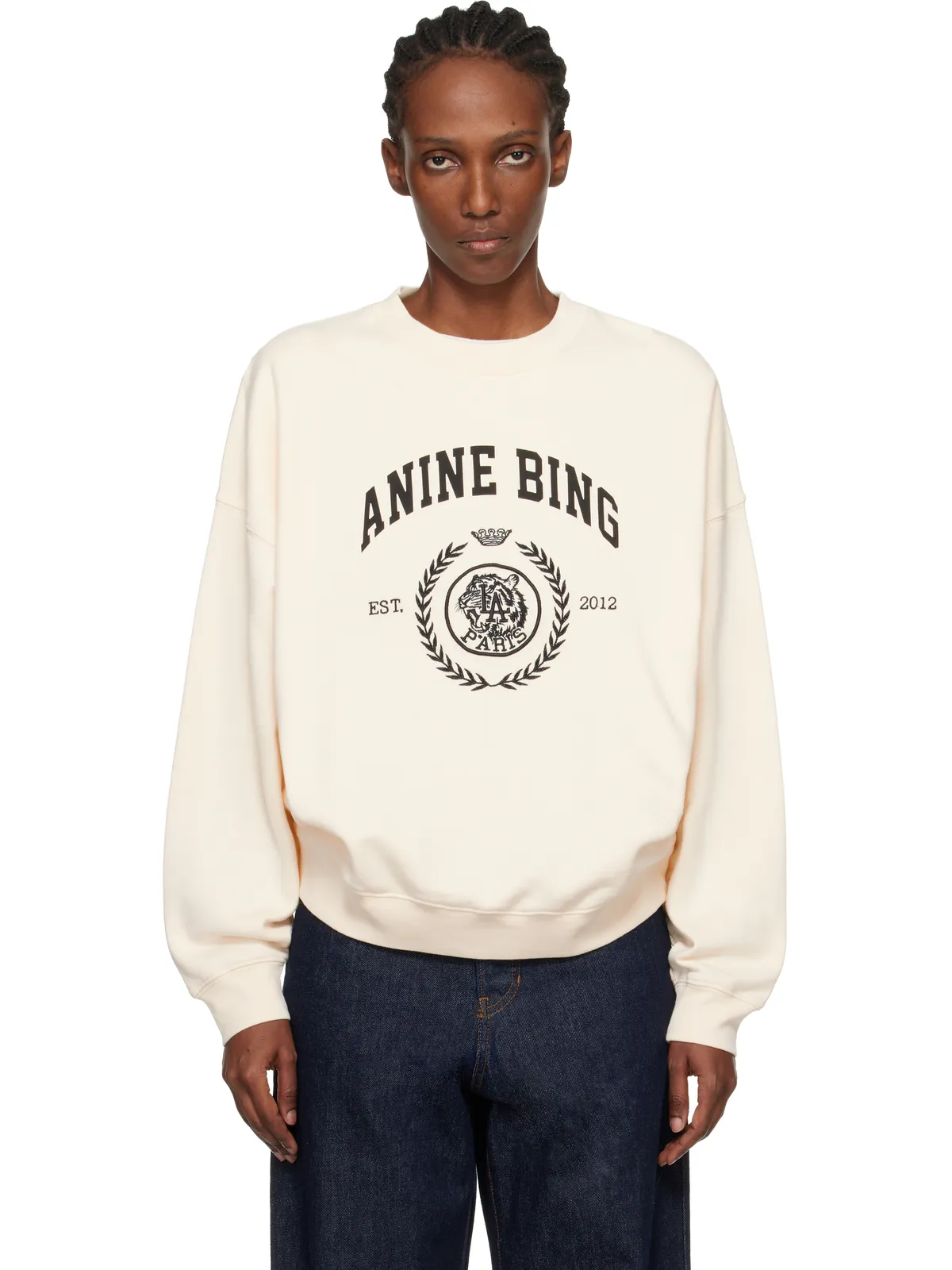 ANINE BING Miles Collegiate スウェットシャツ - 画像1