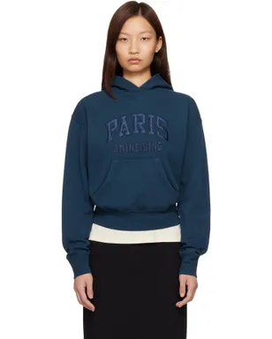 ANINE BING Debbie Shrunken 'Paris' フーディ - サムネイル1