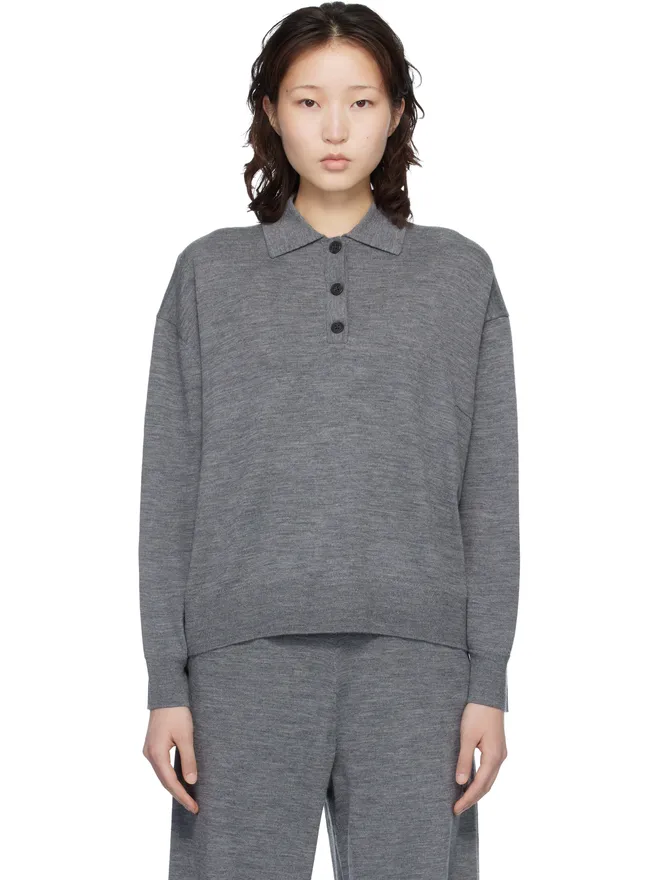 ANINE BING ANINE BING Lee ニットポロシャツの商品画像