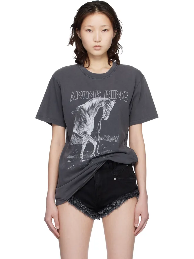 ANINE BING ANINE BING Lili Horse Tシャツの商品画像