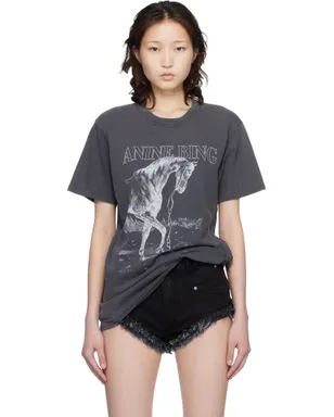 ANINE BING Lili Horse Tシャツ - サムネイル1