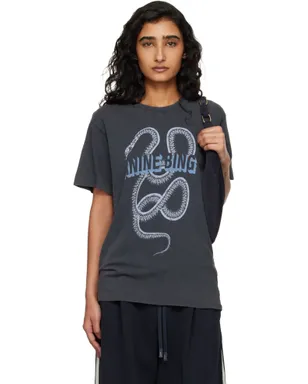 ANINE BING Lili Snake Tシャツ - サムネイル1