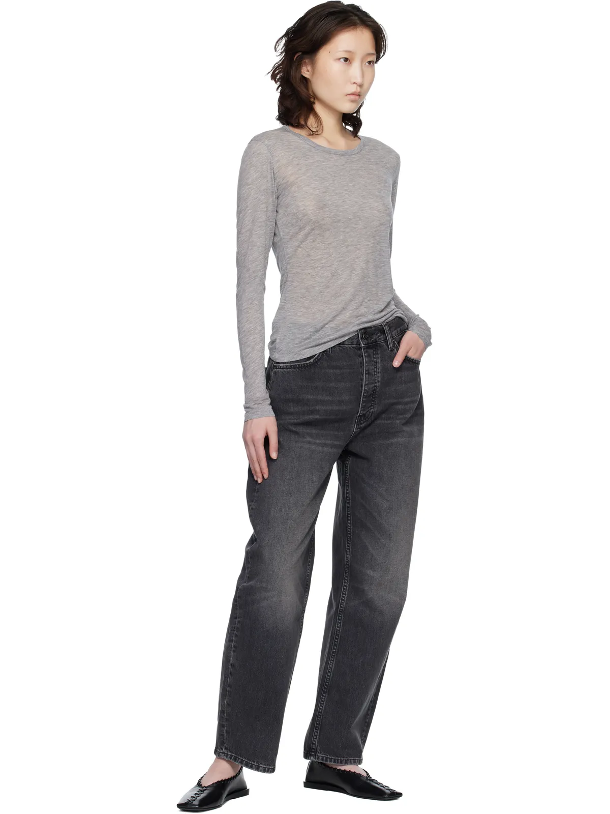 ANINE BING Sylvie 長袖Tシャツ - 画像5