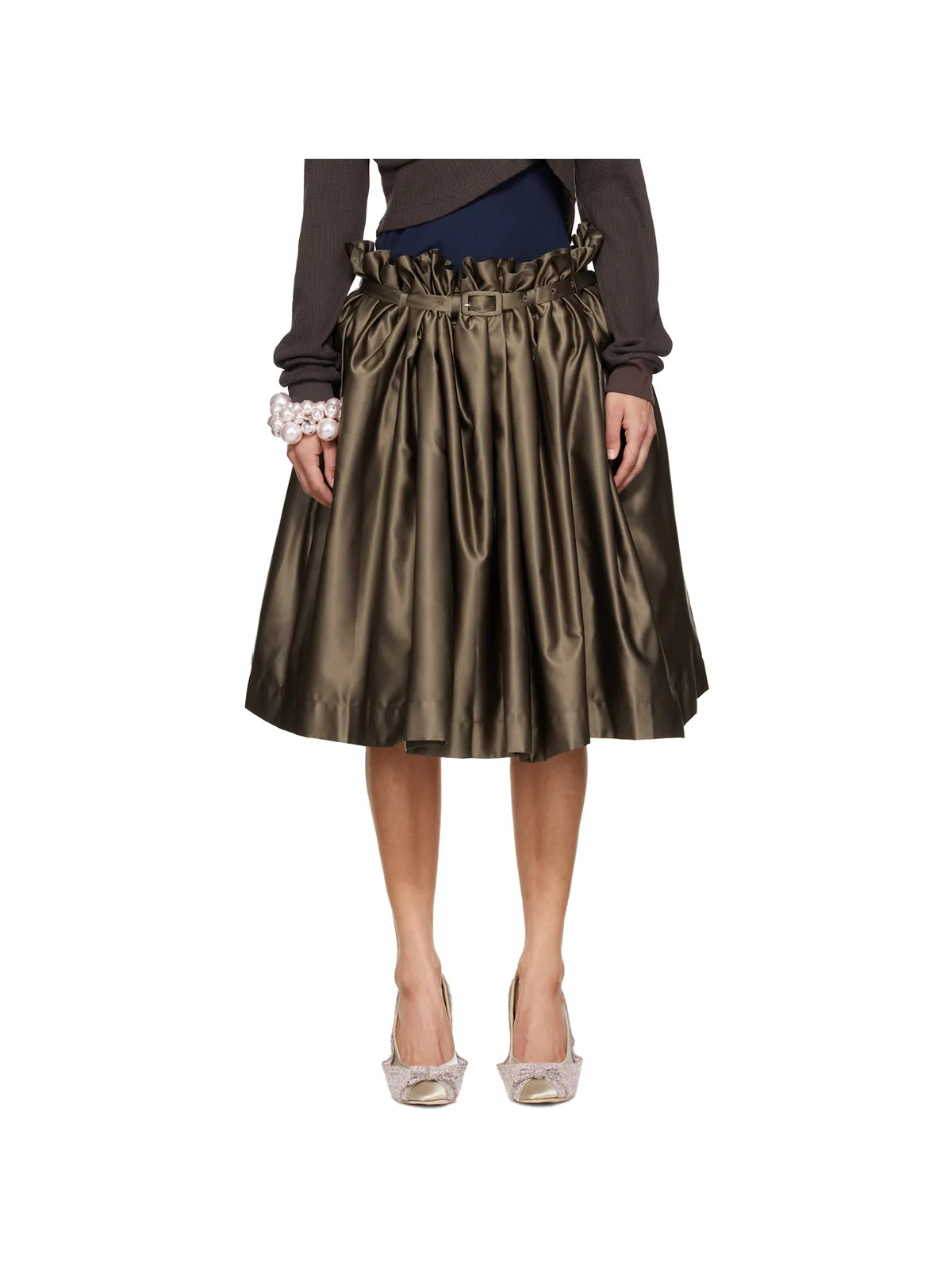 ALL-IN Belted Ballgown ミディアムスカート - 画像1