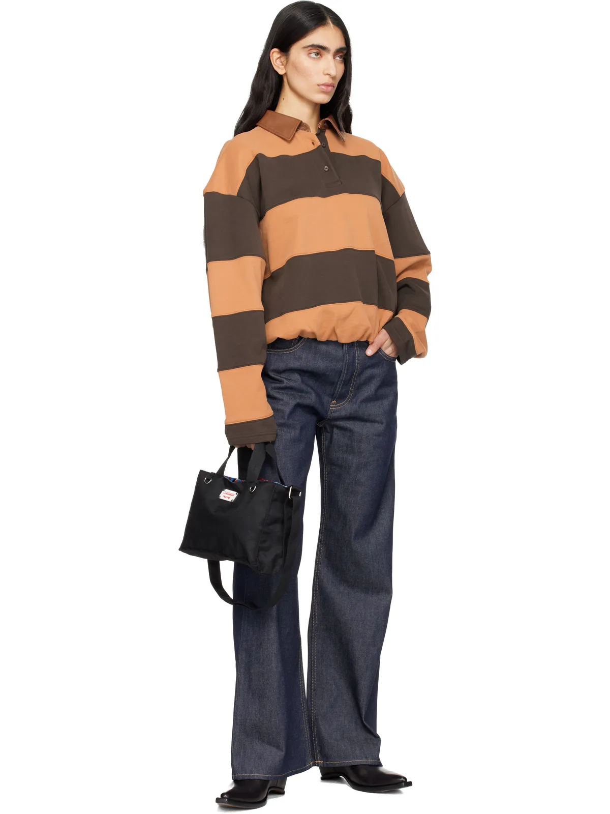 Charles Jeffrey LOVERBOY Colour Block Baby Shopper トートバッグ - 画像4