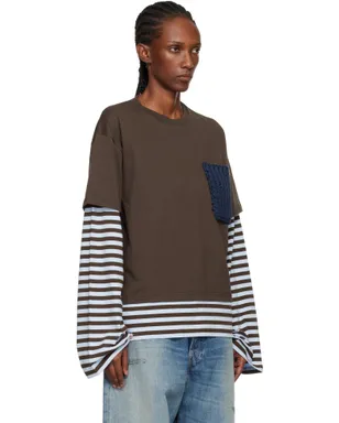 Charles Jeffrey LOVERBOY Knit Patch 2-In-1 長袖Tシャツ - サムネイル2
