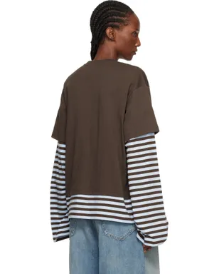 Charles Jeffrey LOVERBOY Knit Patch 2-In-1 長袖Tシャツ - サムネイル3