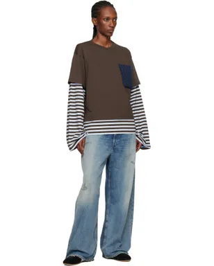 Charles Jeffrey LOVERBOY Knit Patch 2-In-1 長袖Tシャツ - サムネイル4