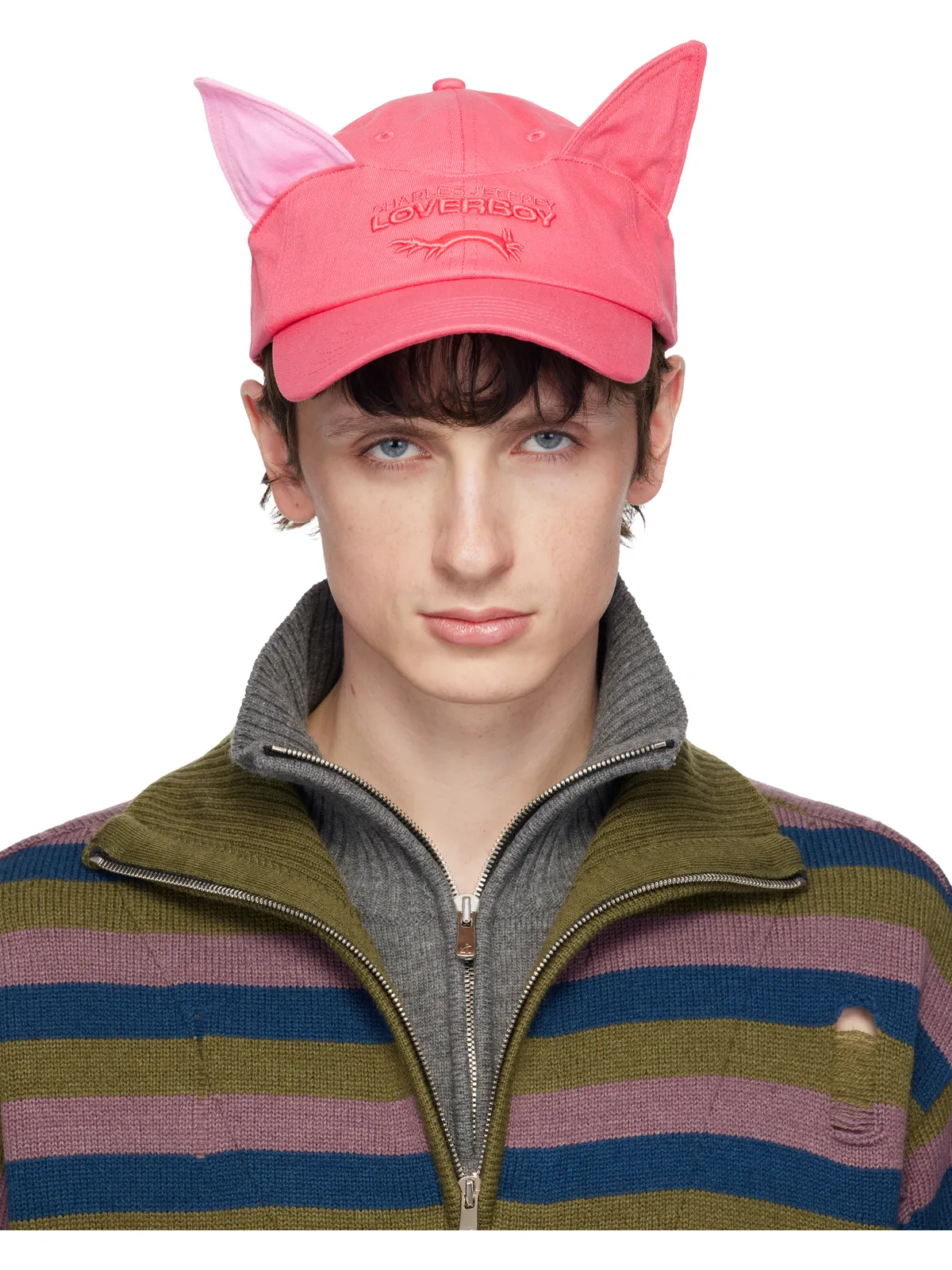 Charles Jeffrey LOVERBOY Colour Block Ears キャップ - 画像1