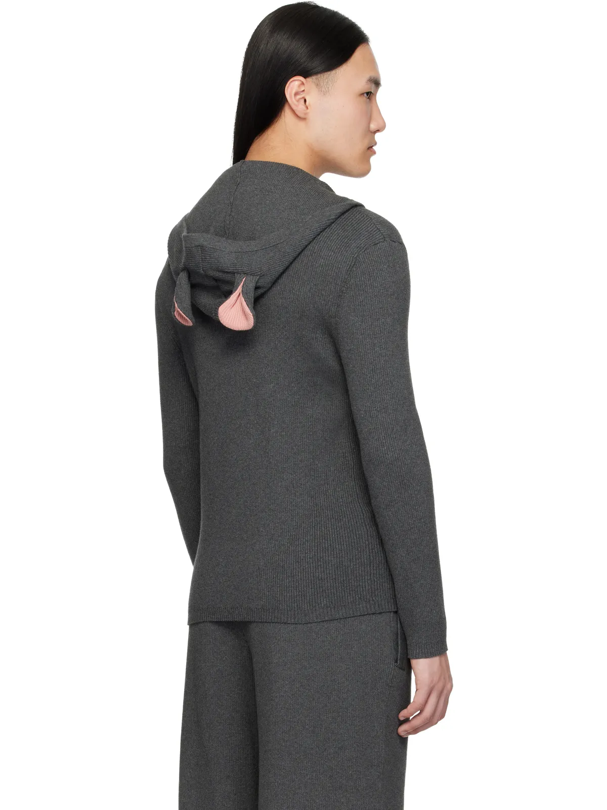 Charles Jeffrey LOVERBOY Animal Knitted ジップフーディ - 画像3