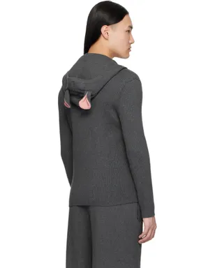 Charles Jeffrey LOVERBOY Animal Knitted ジップフーディ - サムネイル3