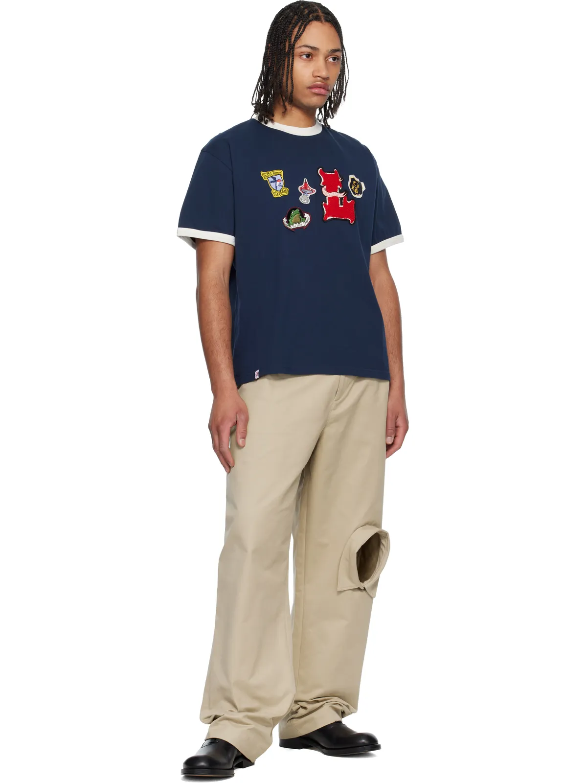 Charles Jeffrey LOVERBOY Badge Tシャツ - 画像4