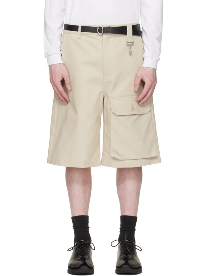 Reese Cooper Reese Cooper コットン ヘリンボーン パッチポケット ショートパンツの商品画像