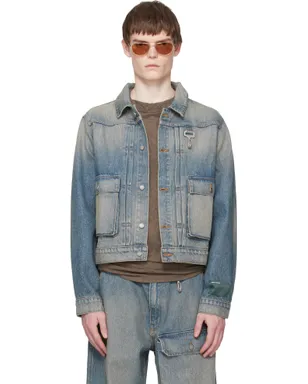 Reese Cooper Washed Trucker デニムジャケット - サムネイル1