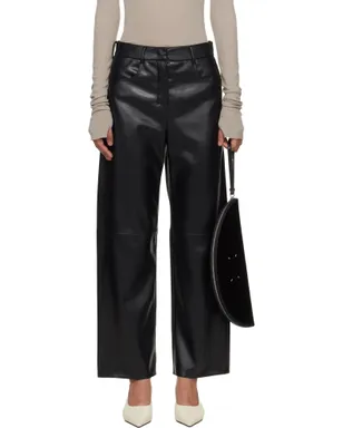 Max Mara Smmsorriso フェイクレザー パンツ - サムネイル1
