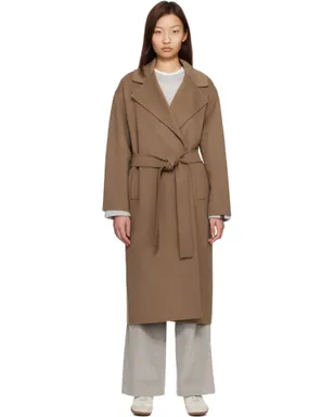 Max Mara ロング ウール ブロードクロス コート - サムネイル1