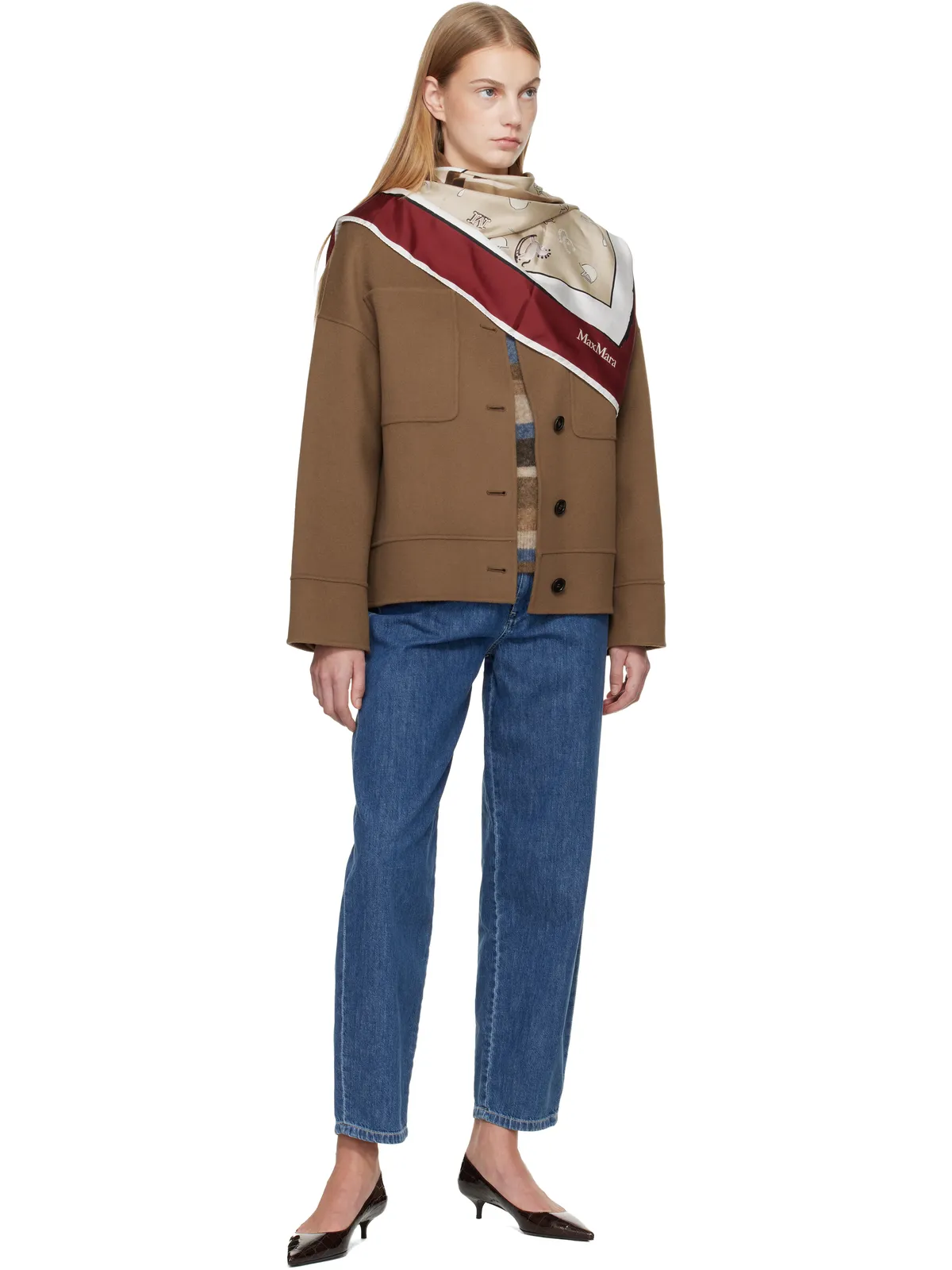 Max Mara シルク スカーフ - 画像2