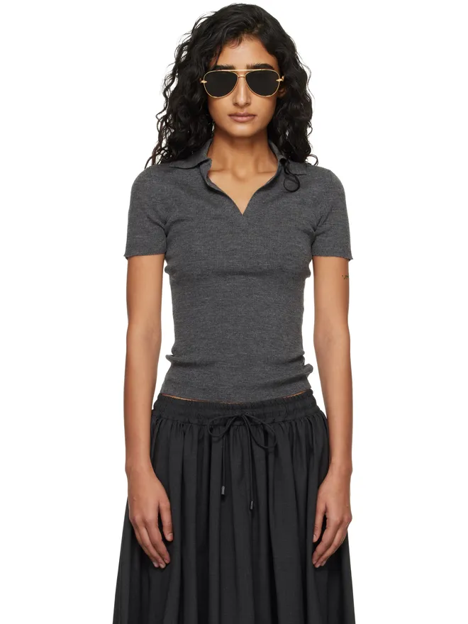 Max Mara Max Mara Albero ニットポロシャツの商品画像