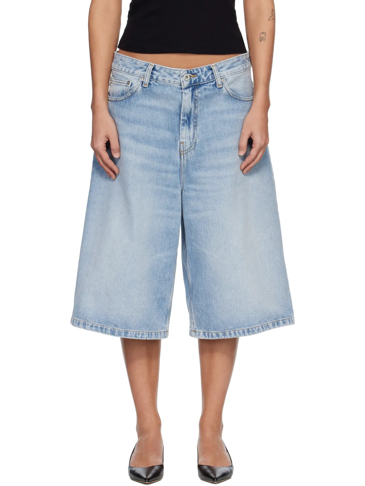 Carhartt Work In Progress Belmont デニムショートパンツ - 画像1