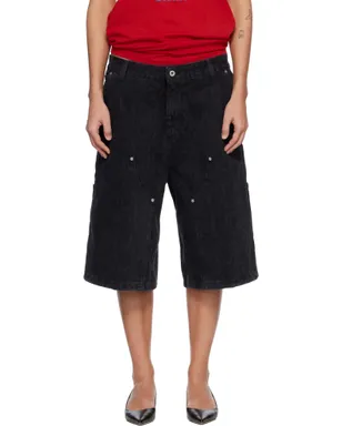 Carhartt Work In Progress Snake Nixon Double Knee デニムショートパンツ - サムネイル1