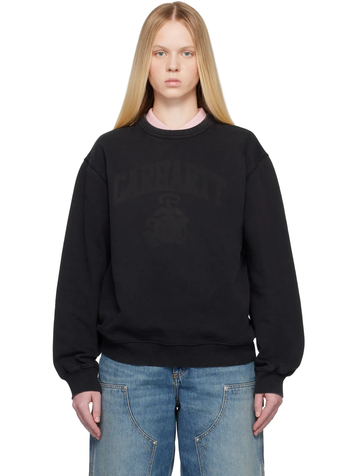 Carhartt Work In Progress Faded Pond Corps スウェットシャツ - 画像1