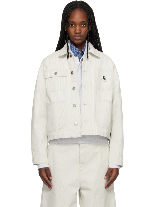 Carhartt Work In Progress Carhartt Work In Progress Mercer Stripe デニム チョアジャケットの商品画像