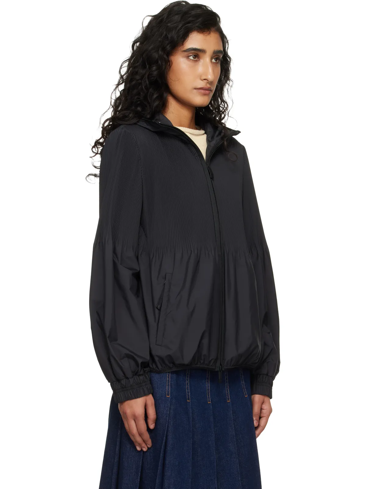 Moncler Anemone タック フード付きジャケット - 画像2