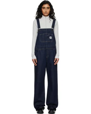 Carhartt Work In Progress Bib Straight デニムオーバーオール - サムネイル1