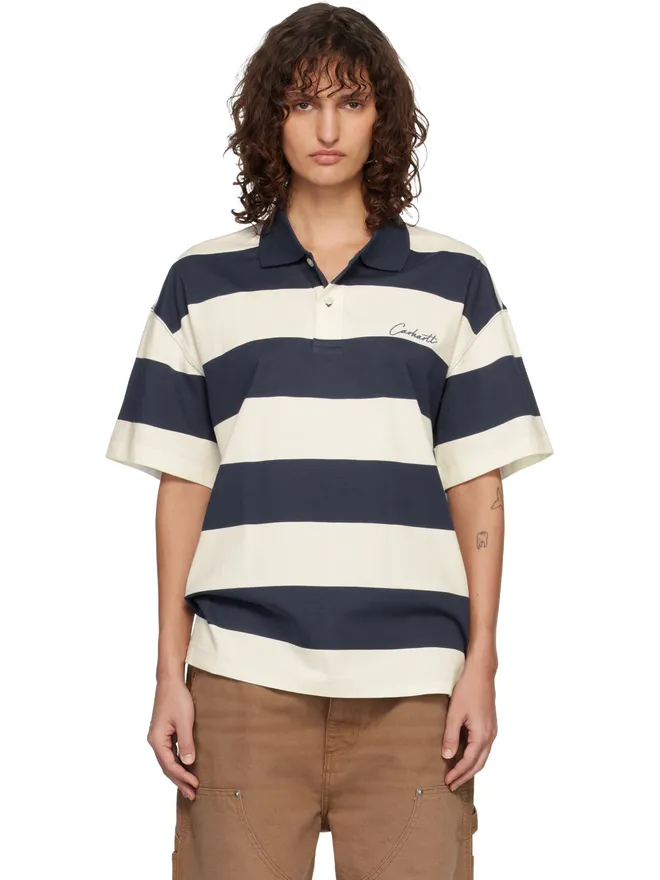Carhartt Work In Progress Carhartt Work In Progress Delray ボーダー 半袖 ポロシャツの商品画像