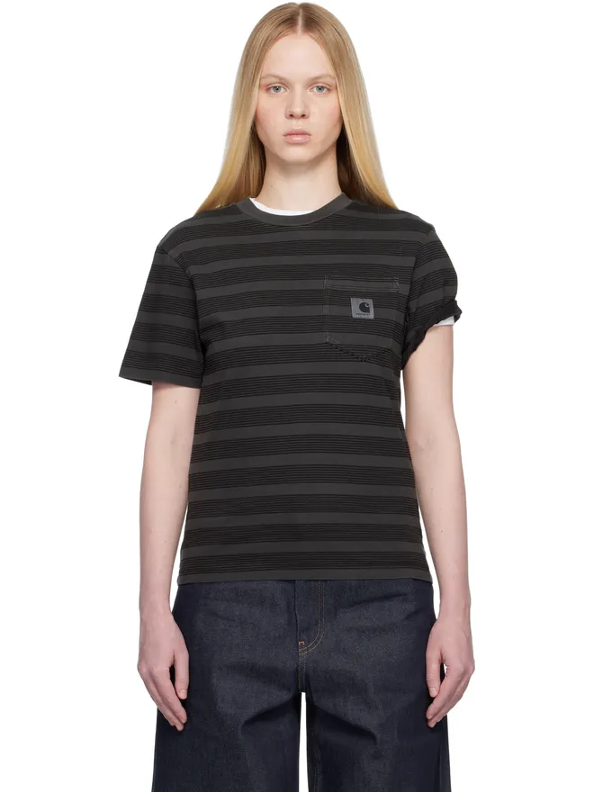 Carhartt Work In Progress Carhartt Work In Progress Hanson ボーダー ポケットTシャツの商品画像