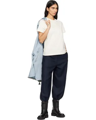 Moncler トーナルロゴ刺繍 コットン Tシャツ - サムネイル4