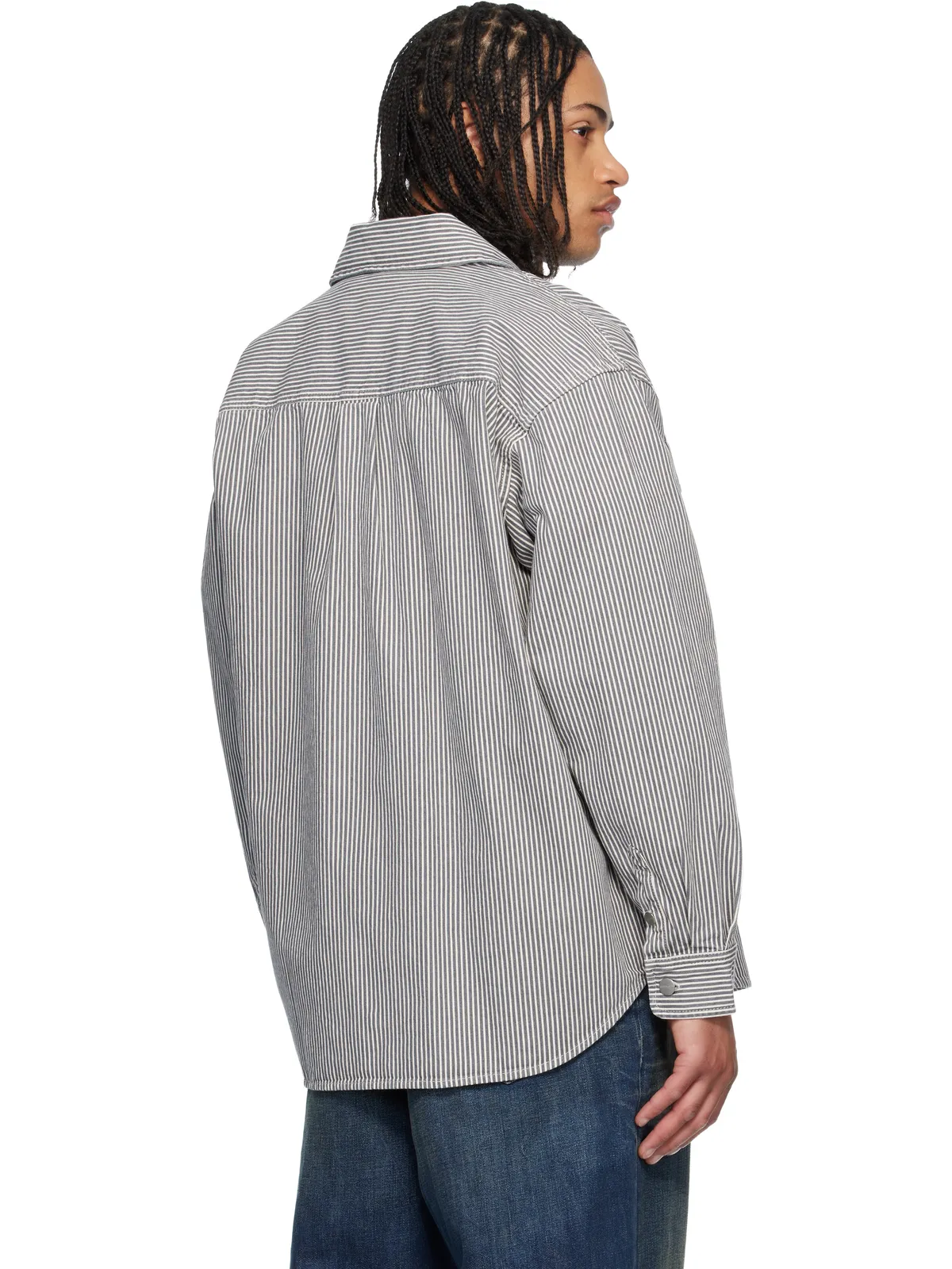 Carhartt Work In Progress Mercer ストライプ オーバーシャツ - 画像3