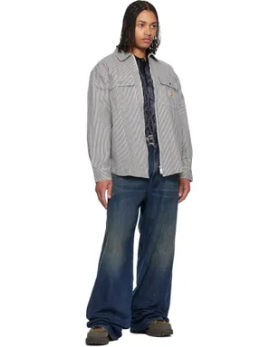 Carhartt Work In Progress Mercer ストライプ オーバーシャツ - サムネイル4