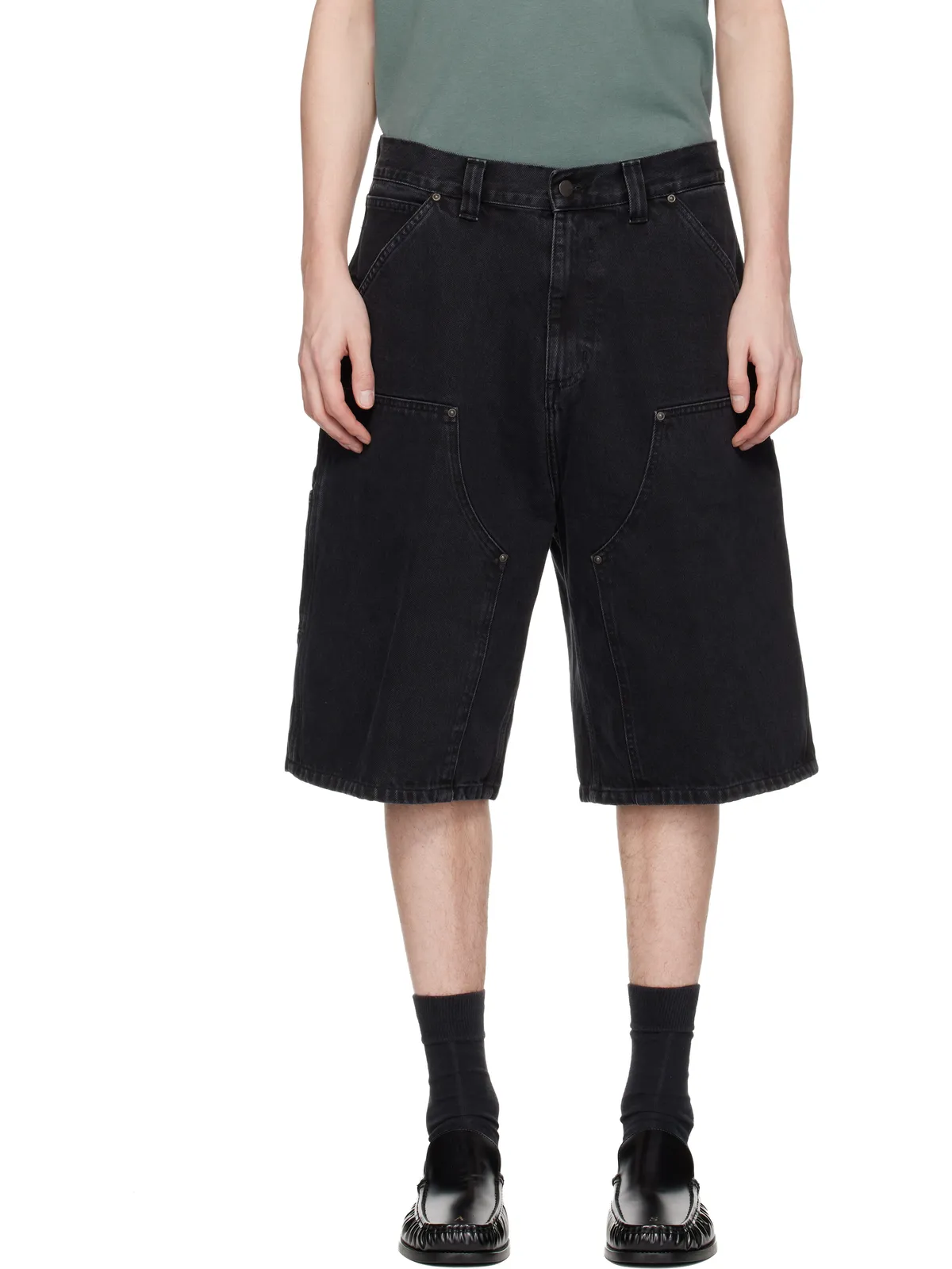 Carhartt Work In Progress OG Double Knee デニムショートパンツ - 画像1