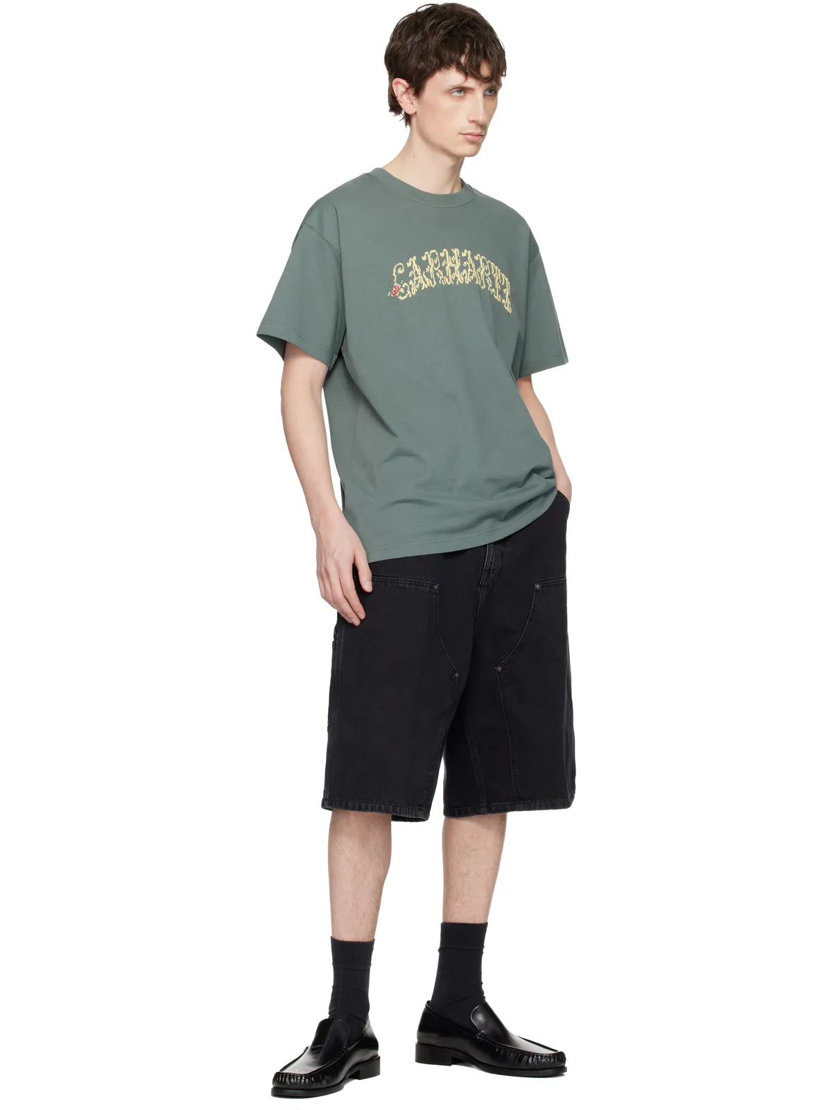 Carhartt Work In Progress OG Double Knee デニムショートパンツ - 画像4