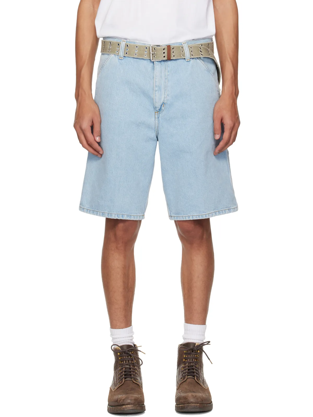 Carhartt Work In Progress Single Knee デニムショートパンツ - 画像1
