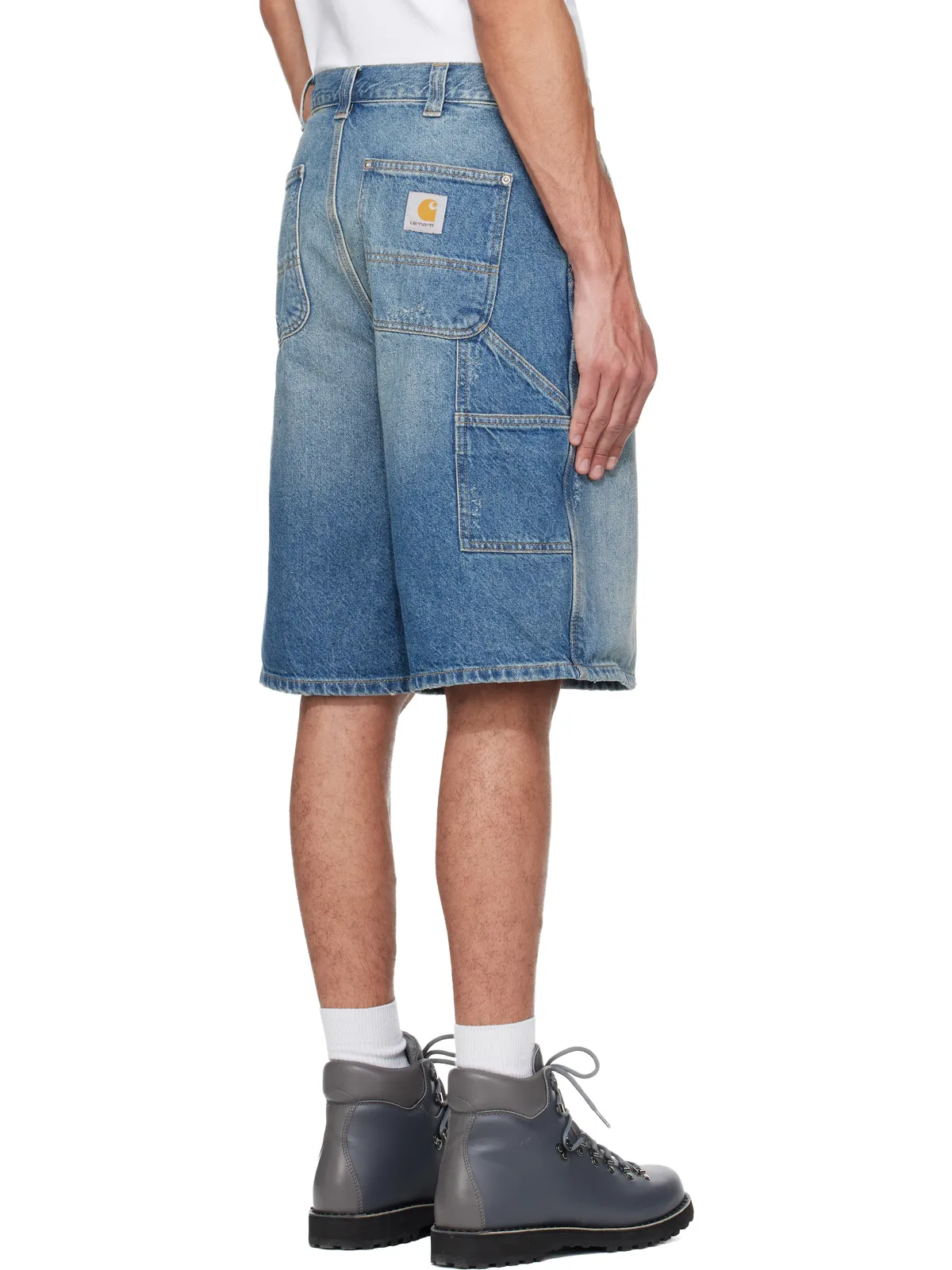 Carhartt Work In Progress OG Aden Double Knee デニムショートパンツ - 画像3