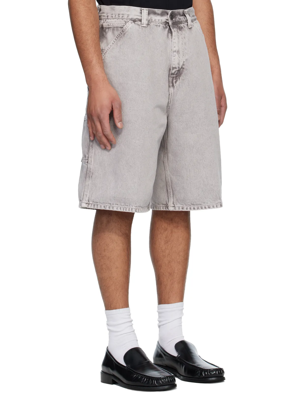 Carhartt Work In Progress OG シングルニー デニムショートパンツ - 画像2